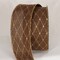 The Ribbon People Brown and Gold Diamond Dot Wired Craft Ribbon 2.5" x 20 Yards